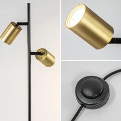 Straluma Staande leesspot 2L Bounce zwart/goud><noscript><img width=