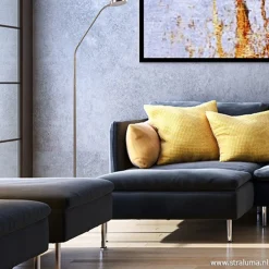 Straluma Stalen lees/vloerlamp LED dim to warm><noscript><img width=