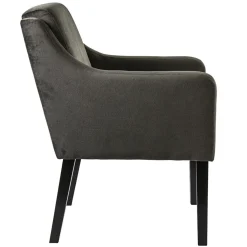 Straluma Stijlvolle eetkamerstoel bruin met zwarte poot><noscript><img width=