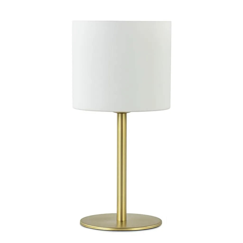 Straluma Stijlvolle tafellamp mat goud met wit glas> Tafellampen|Luxe Verlichting