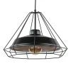 Straluma Stoere hanglamp industrieel/Scandinavisch mat zwart> Woonkamerlampen|Slaapkamerlampen