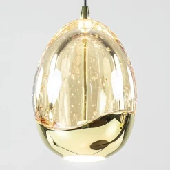 Straluma Strak klassieke LED tafellamp egg zwart met goud><noscript><img width=