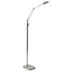 Straluma Strak klassieke leeslamp nikkel met dimbaar LED> Vloerlampen|Leeslampen