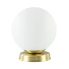 Straluma Strak klassieke tafellamp witte glazen bol met goud> Tafellampen|Klassieke Verlichting