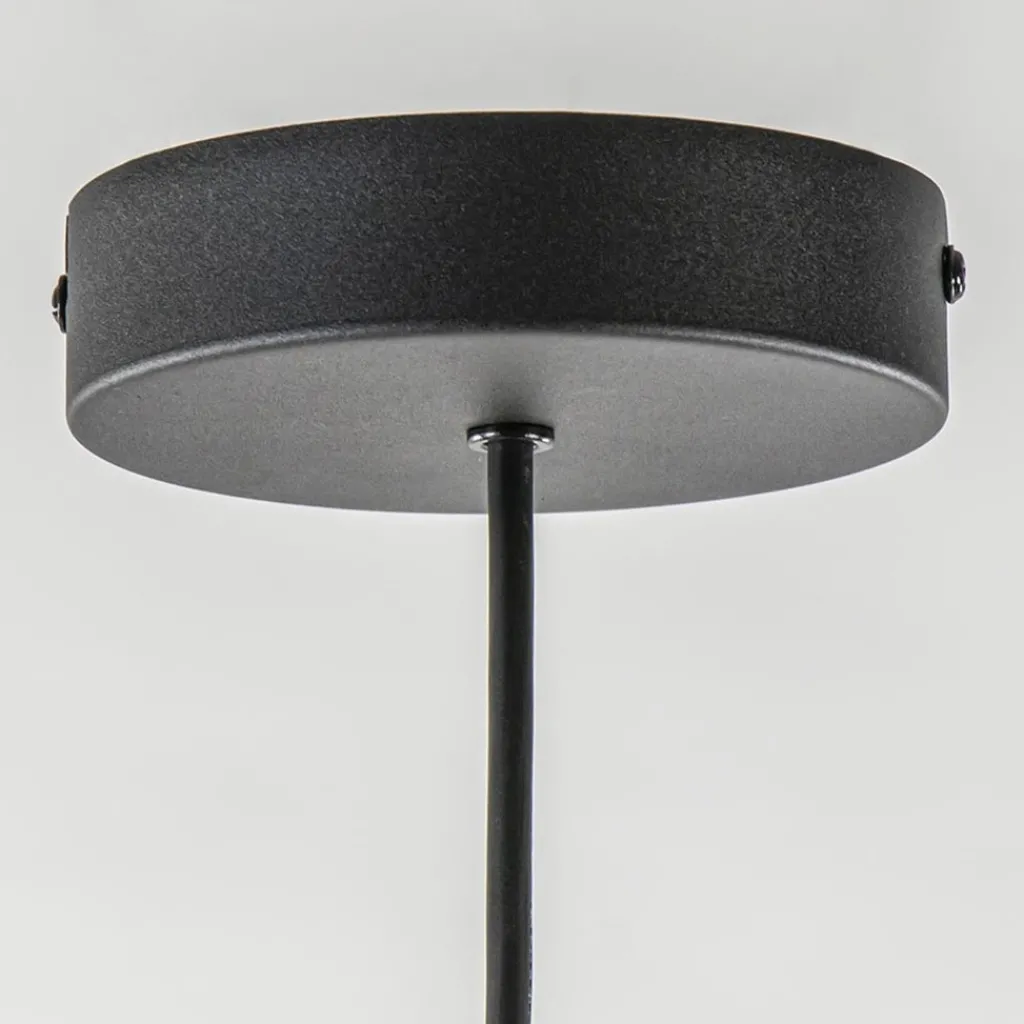 Straluma Strakke ronde hanglamp koepel mat zwart 38 cm> Eettafellampen|Eetkamerverlichting