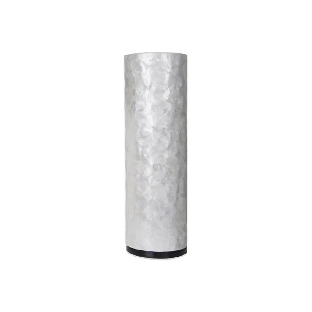 Straluma Tafellamp 40 cm cilinder creme schelpen> Schelpenlampen|Woonkamerlampen