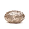 Straluma Tafellamp Coin schelpen ufo gold 40cm> Schelpenlampen|Woonkamerlampen