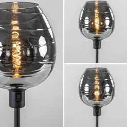 Straluma Tafellamp Fantasy op stang zwart + smoke glas><noscript><img width=