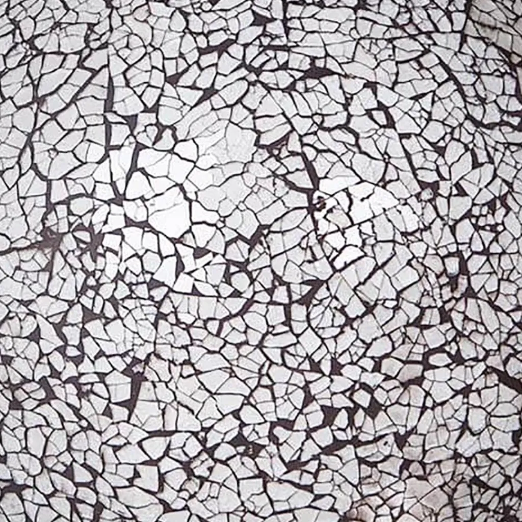 Straluma Tafellamp glasbol 30cm mozaiek zwart/wit> Decoratieve Verlichting|Woonkamerlampen