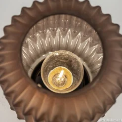 Straluma Tafellamp Ivot mat koffie met messing op batterij><noscript><img width=