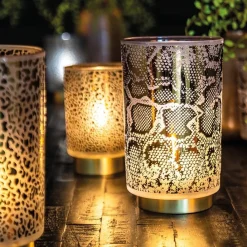 Straluma Tafellamp Leopard op batterij donker grijs met goud><noscript><img width=