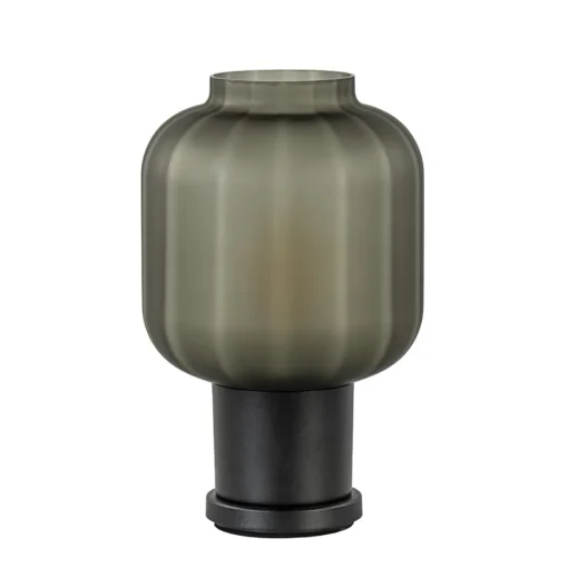 Straluma Tafellamp Lett zwart met mat smoke glas> Tafellampen|Design Verlichting