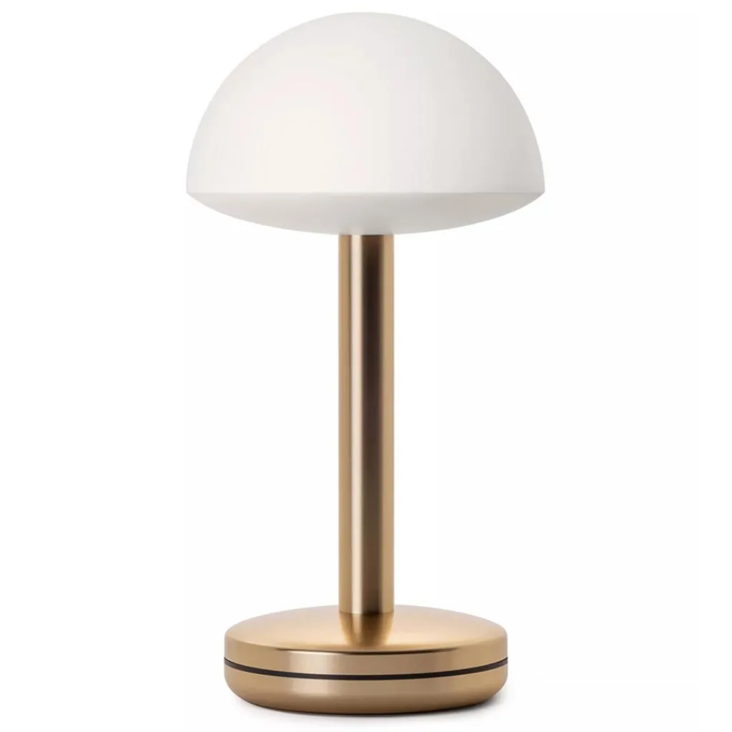 Straluma Tafellamp op accu gold/frosted IP65> Buitenlampen|Tafellampen