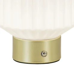 Straluma Tafellamp op batterij wit/goud 3-standen dimbaar><noscript><img width=