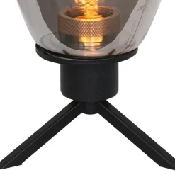 Straluma Tafellamp Reflexion ovaal zwart+smoke></noscript> Tafellampen|Driepoot lampen