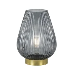 Straluma Tafellamp Tajera van Light and Living op batterij grijs/goud> Tafellampen|Light and Living