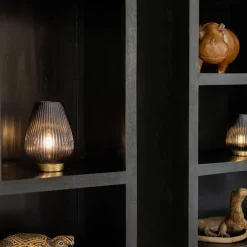 Straluma Tafellamp Tajera van Light and Living op batterij grijs/goud><noscript><img width=