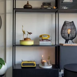 Straluma Tafellamp Yumi zwart op pootjes Light and Living><noscript><img width=