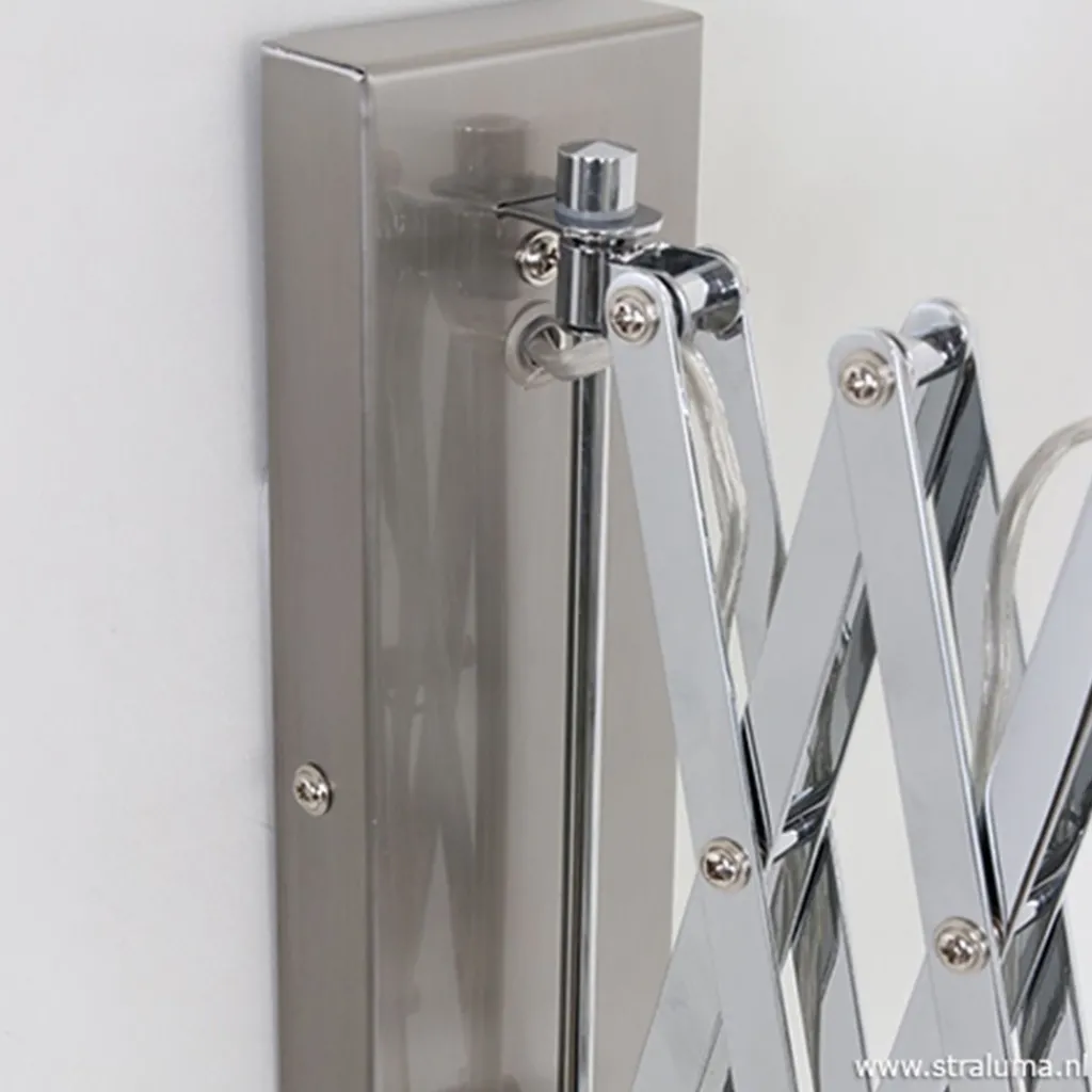 Straluma Trek wandlamp Spring chroom/grijs> Bedlampjes|Leeslampen