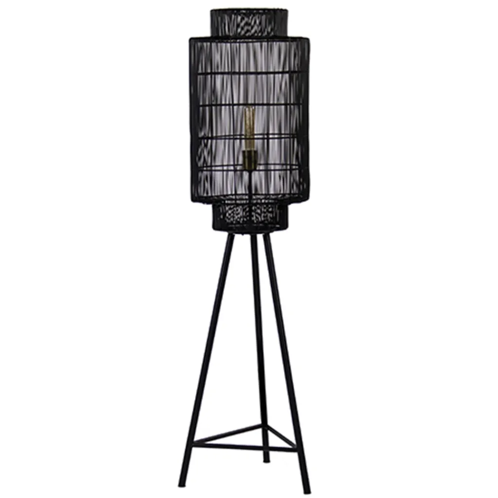 Straluma Trendy draad-vloerlamp Gruaro zwart> Draadlampen|Light and Living
