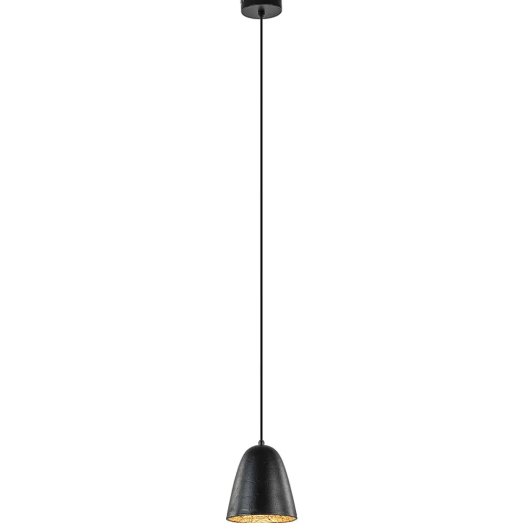 Straluma Trendy hanglamp Sumeri mat zwart met goud> Light and Living|Halverlichting