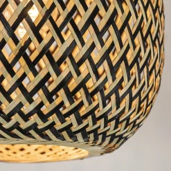 Straluma Trendy plafondlamp bamboe naturel/zwart><noscript><img width=