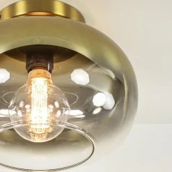 Straluma Trendy plafondlamp goud met goud gradiënt glas><noscript><img width=