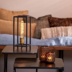 Straluma Trendy tafellamp Marlay zwart met brons><noscript><img width=