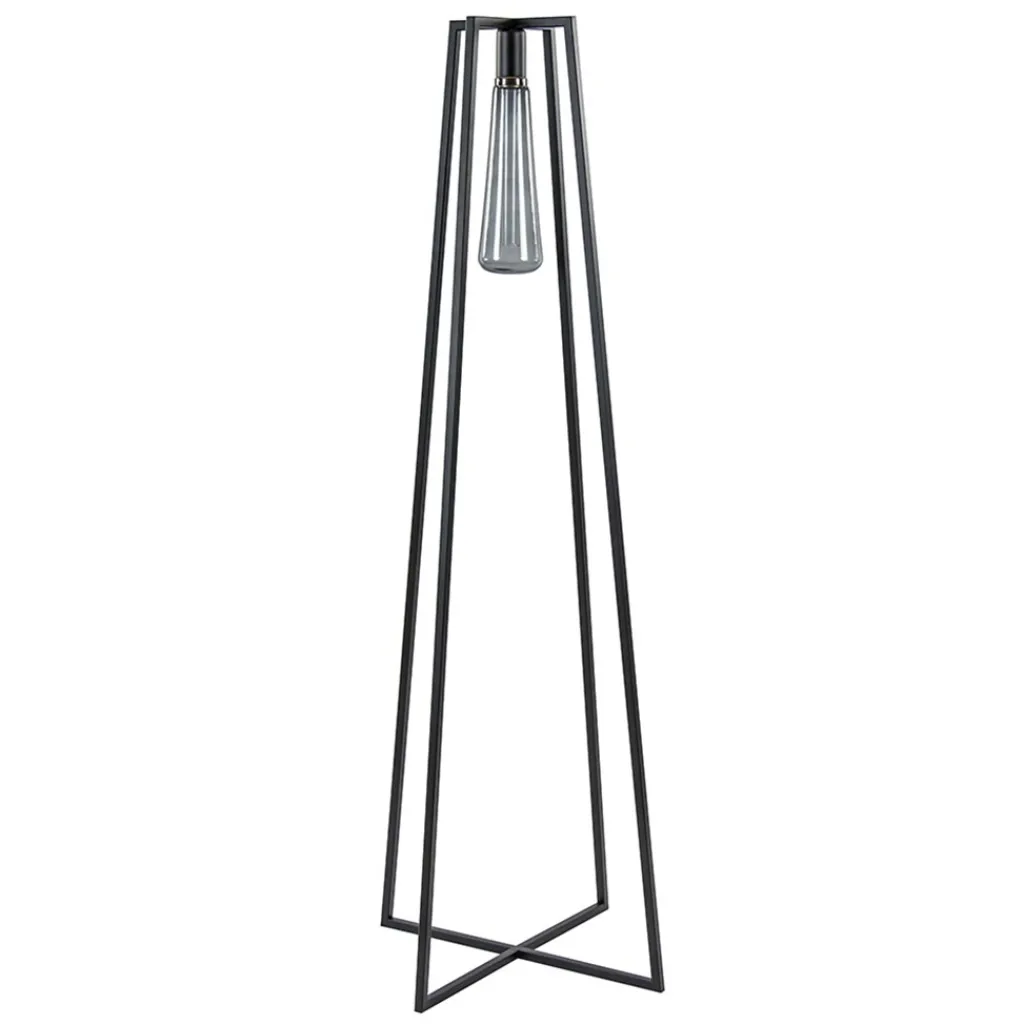 Straluma Trendy vloerlamp zwart frame excl lichtbron> Vloerlampen|Landelijke Verlichting
