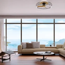 Straluma Ventilator Nature hout/zwart remote/app><noscript><img width=