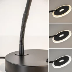 Straluma Verstelbare LED tafel/bureaulamp mat zwart dimbaar><noscript><img width=