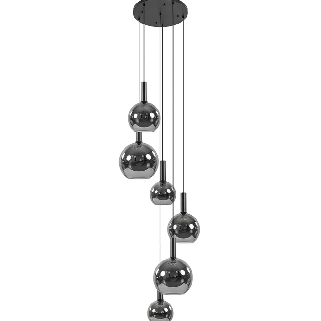 Straluma Videlamp 6L zwart + titanium glas mix> Videverlichting|Woonkamerlampen