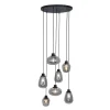 Straluma Videlamp 7L zwart met smoke glas mix> Videverlichting|Pendel Lampen