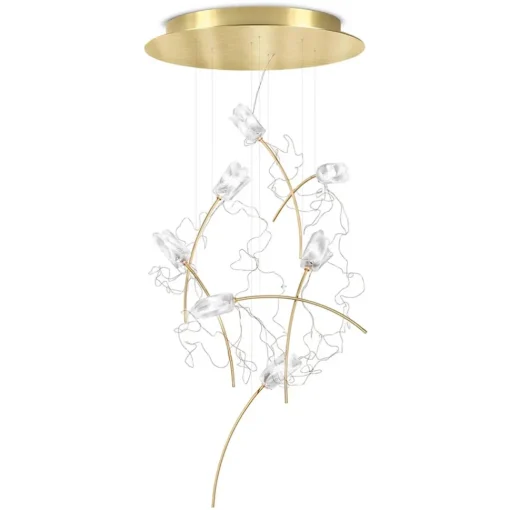 Straluma Videlamp Tulip 7L prisma/brass> Hanglampen|Videverlichting