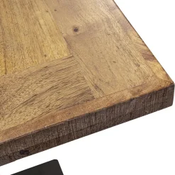 Straluma Vierkante bartafel mangohout 80x80 cm met zwarte poot><noscript><img width=