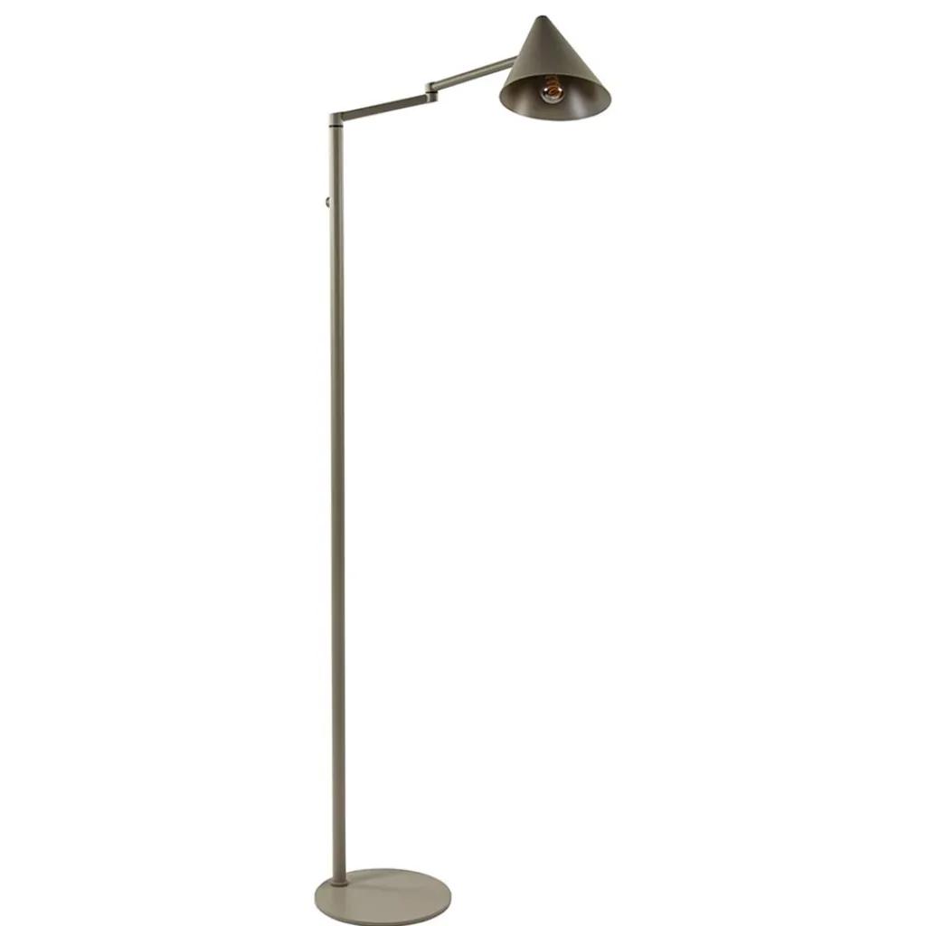 Straluma Vintage vloerlamp verstelbaar zandkleurig> Vloerlampen|Retro Verlichting