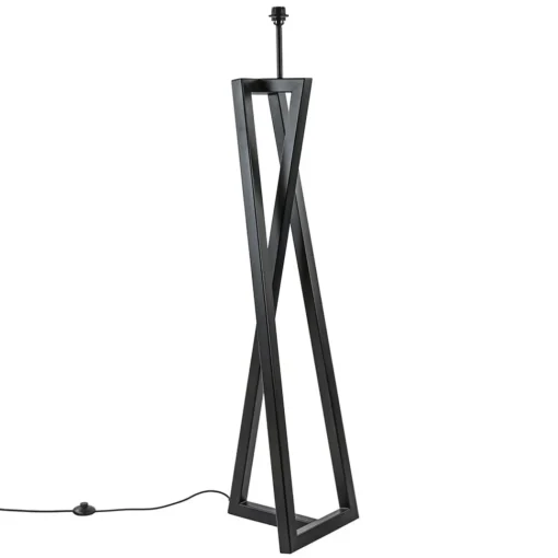 Straluma Vloerlamp Calitri zwart EXCL. KAP> Vloerlampen|Lampenvoeten