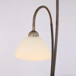 Straluma Vloerlamp Capri brons/Glas></noscript> Leeslampen|Uplighters