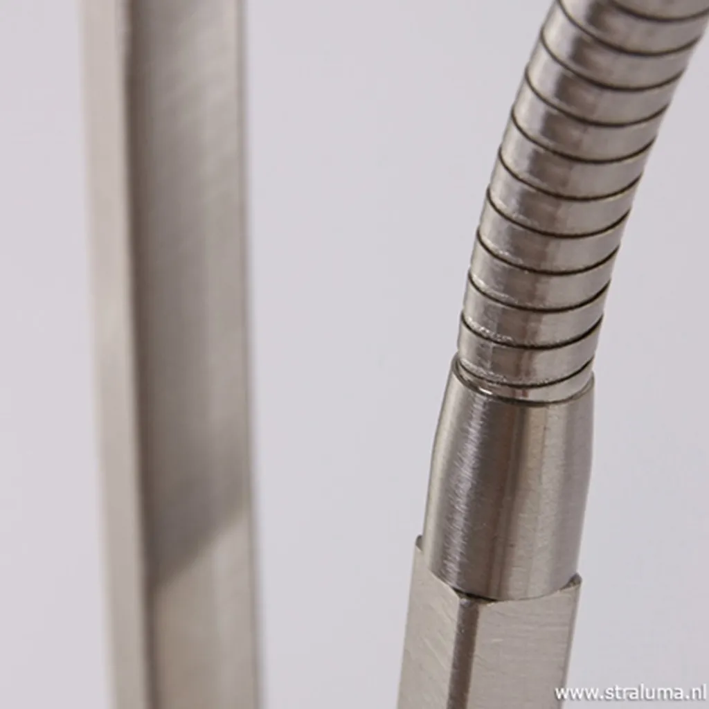 Straluma Vloerlamp Capri staal/glas met leeslamp> Leeslampen|Uplighters