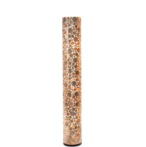 Straluma Vloerlamp Coin schelpen cilinder gold> Schelpenlampen|Woonkamerlampen
