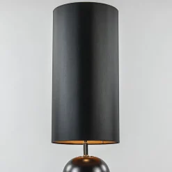 Straluma Vloerlamp hotel chic zwart met kap zwart/goud><noscript><img width=