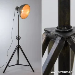 Straluma Vloerlamp Junko driepoot zwart/zink><noscript><img width=