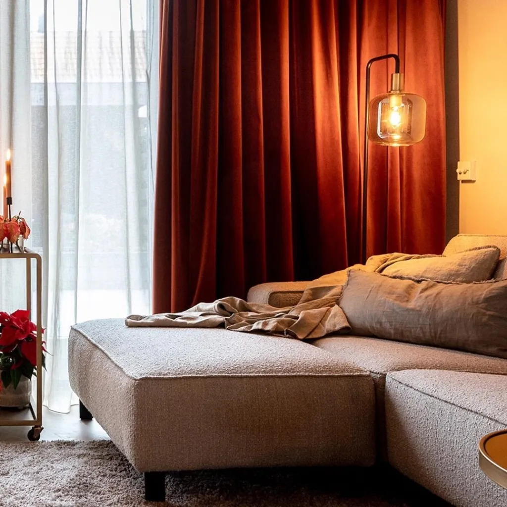 Straluma Vloerlamp Lekar zwart met smoke glas> Light and Living|Woonkamerlampen