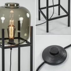 Straluma Vloerlamp Lett frame zwart/smoke glas><noscript><img width=