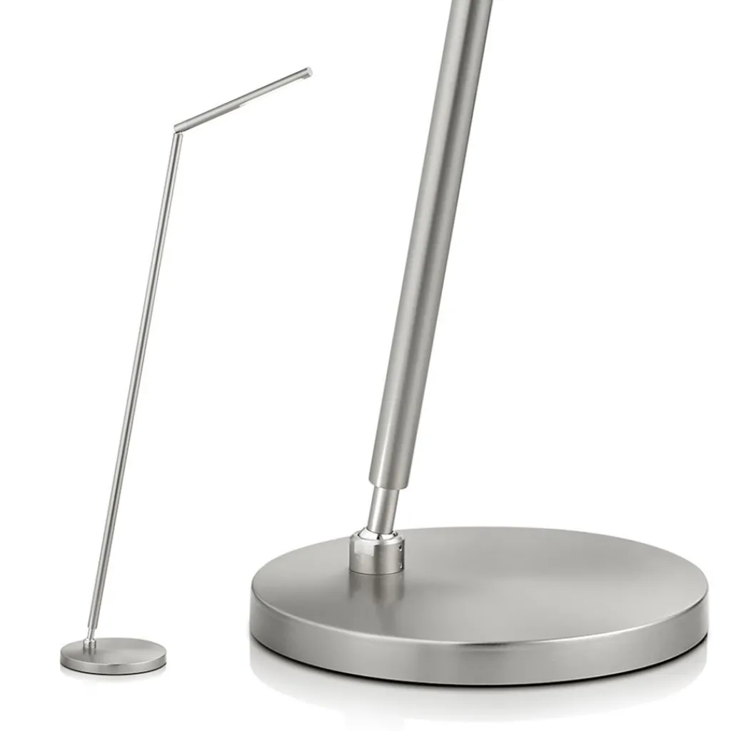 Straluma Vloerlamp mat nikkel LED verstelbaar> Vloerlampen|Leeslampen