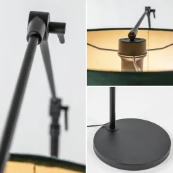 Straluma Vloerlamp Prestige Chic zwart/kap groen><noscript><img width=