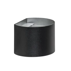 Straluma Wandlamp afgerond zwart/grijs stelklep g9> Halverlichting|Wandlampen