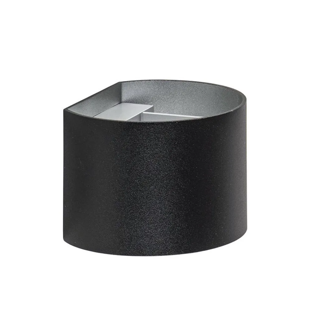 Straluma Wandlamp afgerond zwart/grijs stelklep g9> Halverlichting|Wandlampen