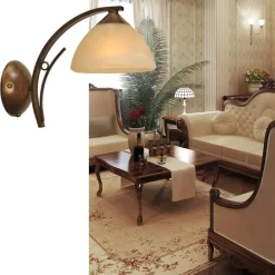 Straluma Wandlamp Bolzano smeedijzer brons><noscript><img width=