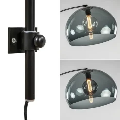 Straluma Wandlamp boog met smoke plexibol kap><noscript><img width=